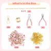 DORMIYA 325PCS DIY Lip Gloss Charms Keychain Kit with Random