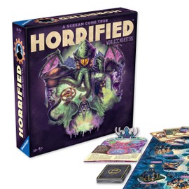 Ravensburger Horrified Games - World of Monsters - Strategy Board Game - Boost Critical Thinking & Teamwork - Cooperative Gameplay - Unique Monster Challenges - 1 to 5 Players - Adults & Kids 10+