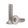 100Pcs Hex Socket Countersunk Screws Stainless Steel Hexagonal Machine Screws