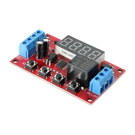 JESSINIE 24V Multi-Mode Time Delay Relay Module, Adjustable Delay Timer, for Automation Home Appliances DIY Projects