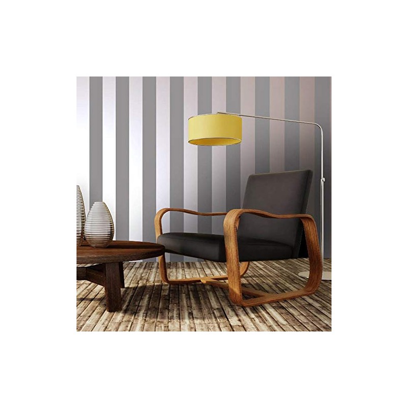 Bold Stripe Grey Rose Gold Metallic Shimmer Wallpaper Feature Holden