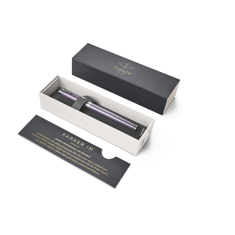 Parker IM Fountain Pen, Premium Dark Violet, Medium Nib with