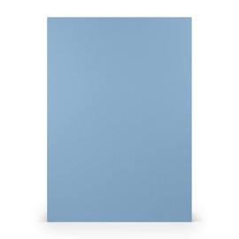 PAPERADO 25 x Coloured Paper DIN A4 - Dark Blue Ribbed Light Blue 160 g/m² Paper Sheets - Craft Paper in 29.7 x 21 cm Painting, Crafts & Printing