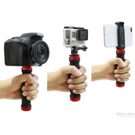 Rubber Hand Grip, Camera Bottom Grip, Anti-Shake/Camera Handle, Digital Camera, SLR Mirrorless, Condigi, Wearable Camera, Video Camera, Shooting Assistance, 3/8 to 1/4 Diameter Conversion Screw Set