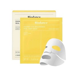Biodance Radiant Vita Niacinamide Real Deep Hydrogel Mask 4 sheets, 1 piece / 바이오던스 레디언트 비타 나이아신아마이드 리얼 딥 하이드로겔 마스크 4매, 1개