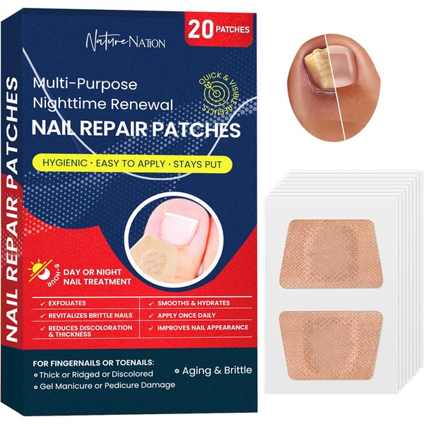 Multi-Purpose Fungus Nail Patches, Toenail Fungus Treatment, Nail Fungus Treatment for Toenail, Ingrown Toenail Treatment, Toe Nail Fungus Treatment Extra Strength, Nighttime Fungal Nail Patches