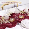 Table Runner Cheesecloth 10 FT Boho Rustic Table Runner Gauze