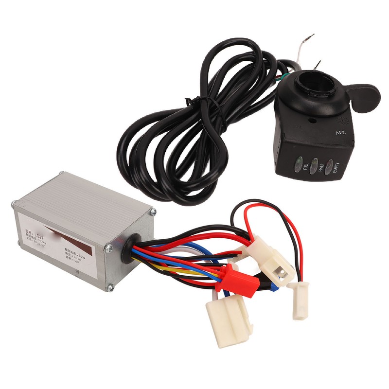 24V 250W Electric Bike Controller Thumb Throttle Set for Electric
