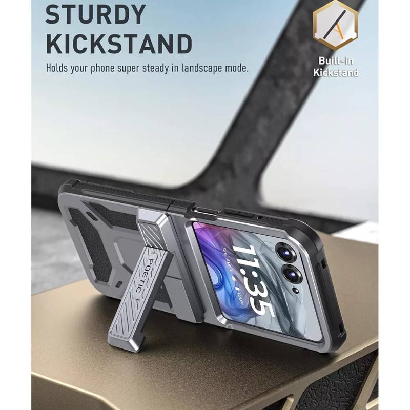 For Moto Razr 2024 Case Poetic with Kickstand Shockproof Cover