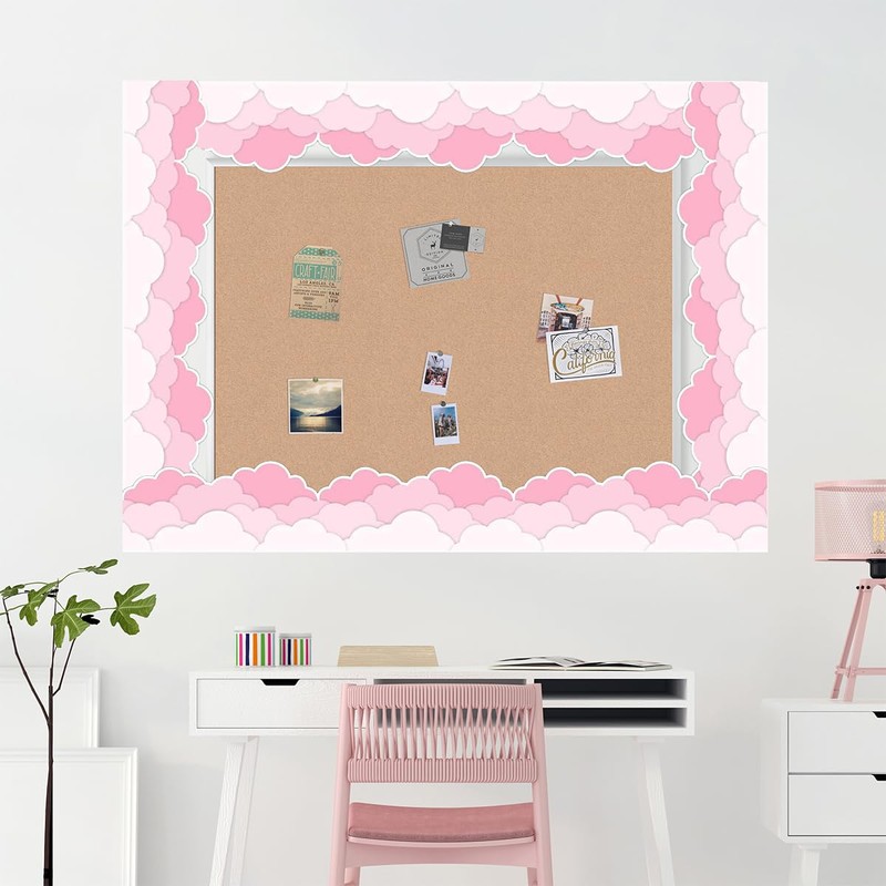Bulletin Board Border Clouds Sky Decorative, Cloud Stickers for Back