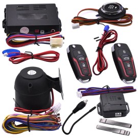 Car Ignition Switch Keyless Entry Remote Starter Engine Push Start Button Kits