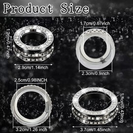 TOMALL Bling AC Air Conditioning Knob Button Cover Compatible with Chevy Equinox Malibu Volume Knob Trim Centre Console Air Conditioner Switch AC Climate Knob Cap Bling Accessories for Car