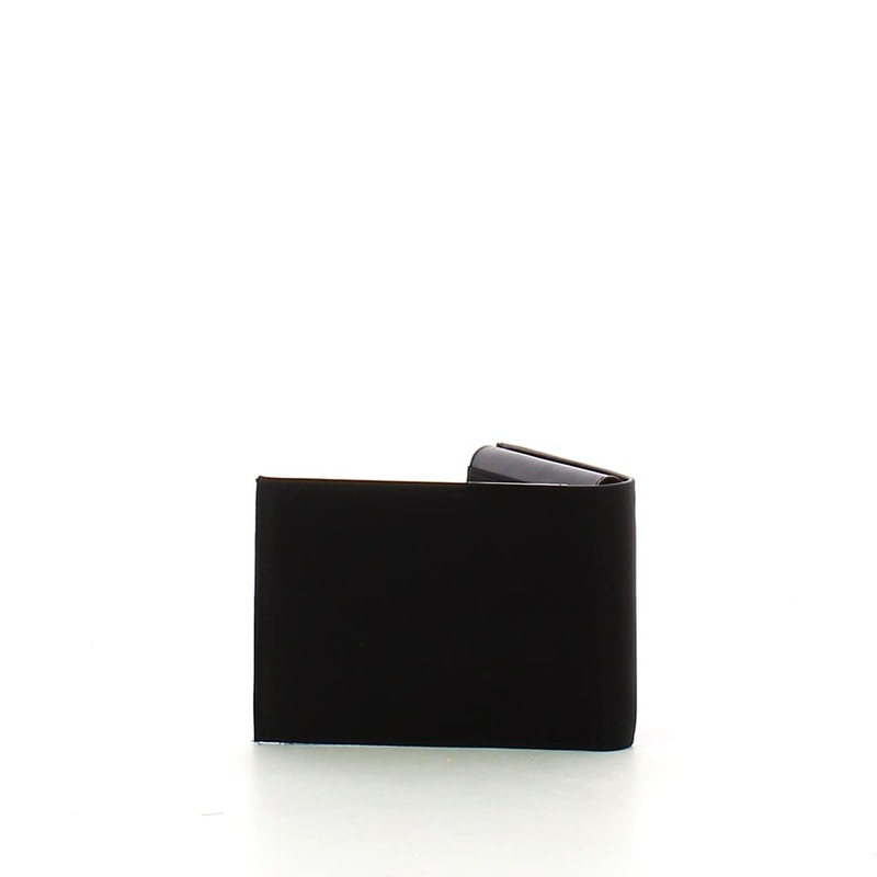 Piquadro PQ-RY Leather Wallet 13 cm, black, 36 EU