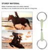 Horse Snaffle Bit Rubber Wrapped Stainless Steel Loose Ring Horse