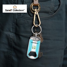 SandT Collection Guatemala Guatemalan Beer Bottle Opener Keychain - Can