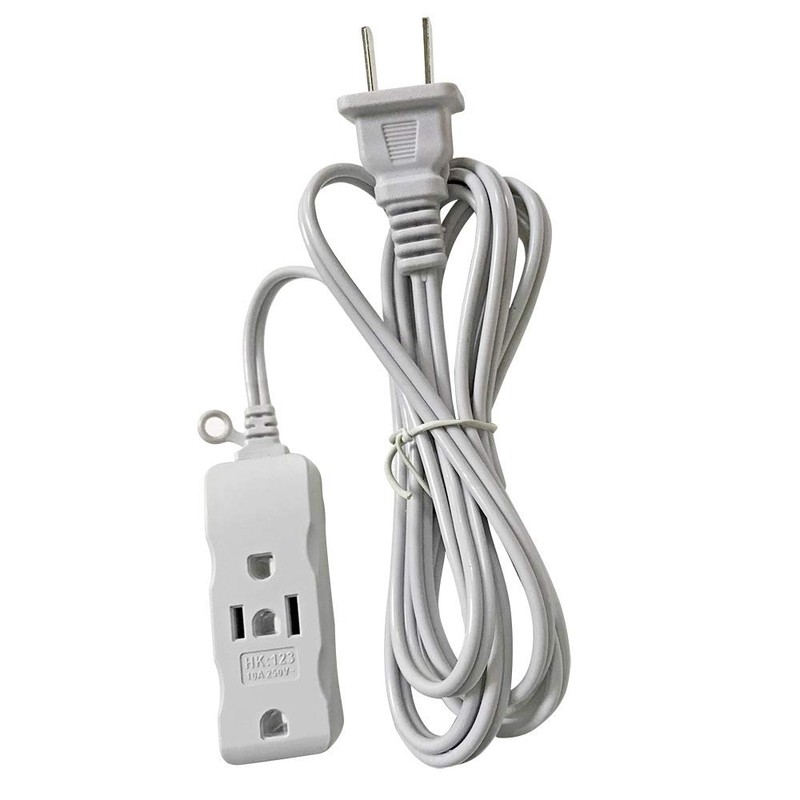 3 Outlet Surge Protector Power Strip, Input :2 Flat pins,Output:3X3pins,3FT,6Ft,9Ft,15Ft