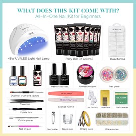 Morovan Poly Nail Gel Kit (Lemon Chiffon)