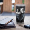 I Love Cybersecurity Tech Shield Stainless Steel Insulated Tumbler