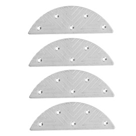 Outanaya 2 Pairs Metal Pads for Mens Shoes Durable Iron Shoe Repair Plates Protects Boots From Friction Easy to Install Wear Reduction