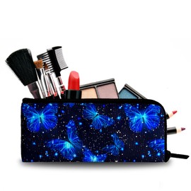 xiaotcq Cosmetic Bag for Women Butterfly Travel Makeup Bag Large Capacity Makeup Brush Bag Organizer Travel Toiletry Bag