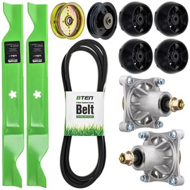 8TEN Deck Rebuild Kit for Husqvarna RZ4621 RZ4623 RZ46i Z246 Z246i 46 inch Blade Belt Spindle Idler Wheels