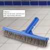 Pool Brush, 10" Swimming Pool Brush for Cleaning Pool Walls,