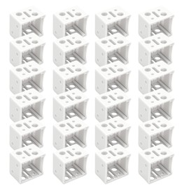 24 Pcs Mounting Brackets for Blinds, 1 Inch Blind Mini Window Blinds Headrail Bracket Replacement Holder Bracket (White)