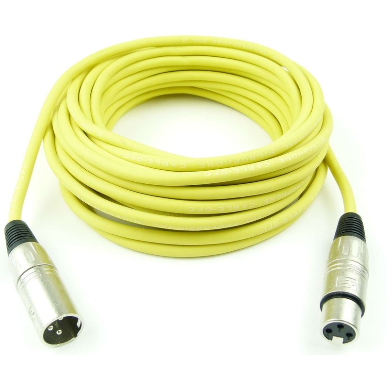 Adam Hall Cables K3MMF1000YEL Microphone Cable 10 m Yellow XLR