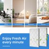 HE601 High-Efficiency Hepa Replacement Filter,Compatible with Shark Air Purifier 6-Fan(Models