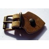 Leather Strap Set with Buckle Brass Rivets 5 Pack for