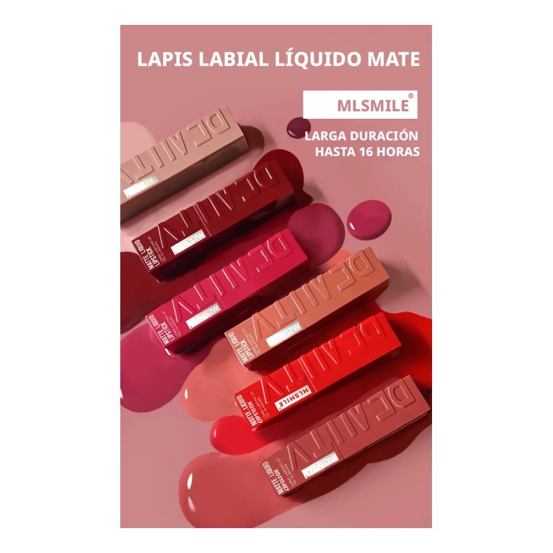 Brillo De Labios Mate Aterciopelado Que No Mancha
