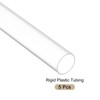 Rebower Plastic Pipe Rigid Polycarbonate Round Tube Clear, [for Lighting,