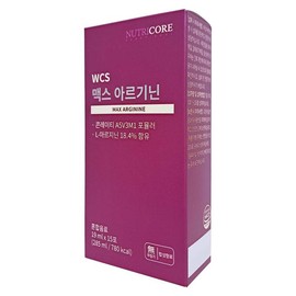 Nutricore 뉴트리코어 WCS 맥스 아르기닌 19ml x 15포 믹스베리맛 NutriCore WCS Max Arginine 19ml x 15 Sachets Mixed Berry Flavor