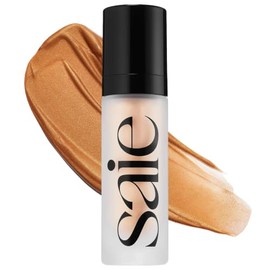 Saie Iluminador Ligero Glowy Super Gel - Luminizador E Imprimación de Maquillaje para Piel Luminosa - Enriquecido Con Vitamina C + Aceite de Escualeno