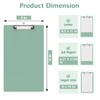 Macroclo Legal Size Clipboard, Green Plastic 8.5 x 14 Clipboards