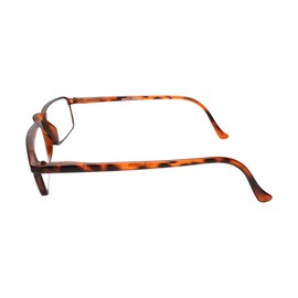 Calabria 616 Rectangular Reading Glasses +3.00 Tortoise Havana Men Women Designer Stylish Trendy Readers Durable Eyeglasses