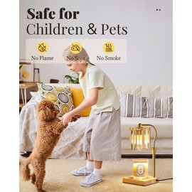 2 Pack Dimmable Candle Warmer Lamp with Timer Adjustable Height, Birthday Gifts for Women, House Warming Gift New Home Decor for Mom, Modern Electric Wax Melt Warmer for Jar Candles