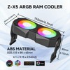 GSCOLER X5 Memory RAM Cooling Fans, 5V/3Pin ARGB Light Effect