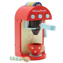 Le Toy Van – Honeybake Küchen-Rollenspiel Kaffeemaschine aus Holz | Rollenspiel für Kinder Küchenzubehör, TV299