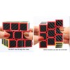 AMGRBCUBO Speed Cube 3x3 with Carbon Fiber Sticker Smooth Magic