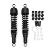 Black Performance Rear Motorcycle Dual Spring Shocks 365mm 14 3/8"