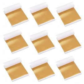 Imitation Gold Leaf Sheets 12 Colors 120 Pieces for Arts Decoration,DIY Crafts,Paintings,Nails,Furniture Decoration,3.15 by 3.35 Inches Gold Leaf Sheets.