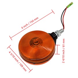 Notonmek 3C081-75870 Amber Hazard Light 3C08175870 for Kubota B L M Series Tractors B2320 B2620 B2650 B2920 B3000 B3200 B3300 B3350 L4740 L4760 L5040 L5060 L5240 L5460 L5740 M5040 M7040 M8540 M9540