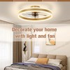 VOLISUN Low Profile Ceiling Fans with Lights and Remote, 19.7in