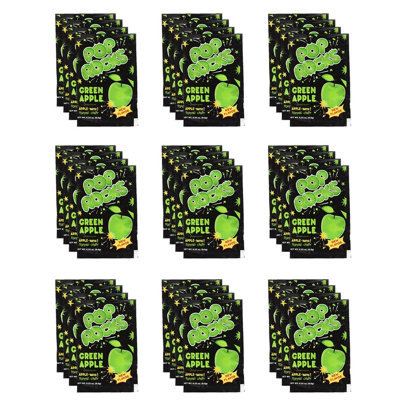 Pop Rocks Green Apple Bulk (0.33 oz) – 72 Pack