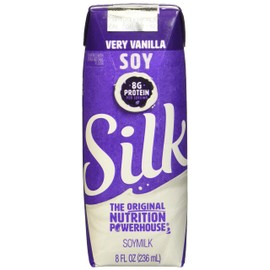 Silk Very Vanilla Soy Milk, 0.73 Fluid Ounces (Pack of 18)