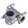 Aramox Handle Bracket Clamp, Silver Aluminum Alloy Hand Mount for
