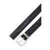 BOSS Men's Jen-loop Sz40 Leather Belt with Metal Logo Loop,