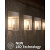 DOESLAG Solar Fence Lights, 8 Pack Deck Light Solar Powered,