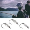 eMagTech 20pcs Black Spring Fishing Hooks Size 10# High Carbon